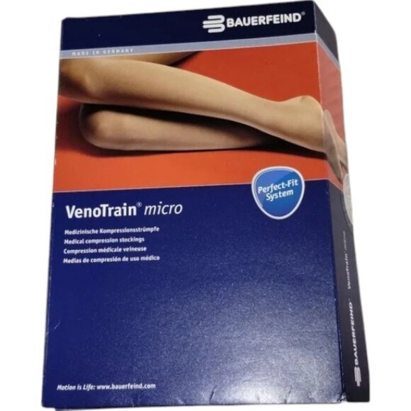 Bauerfeind purple VenoTrain micro medical compression stockings - Picture 2 of 4